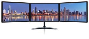 Triple Monitors: Zenview professional-grade triple-screen LCD monitors