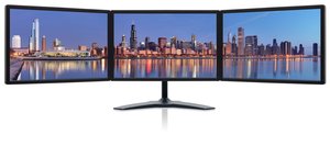Triple Monitors: Zenview professional-grade triple-screen LCD monitors